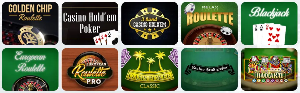 Giochi da tavolo al SlotsPalace Casino