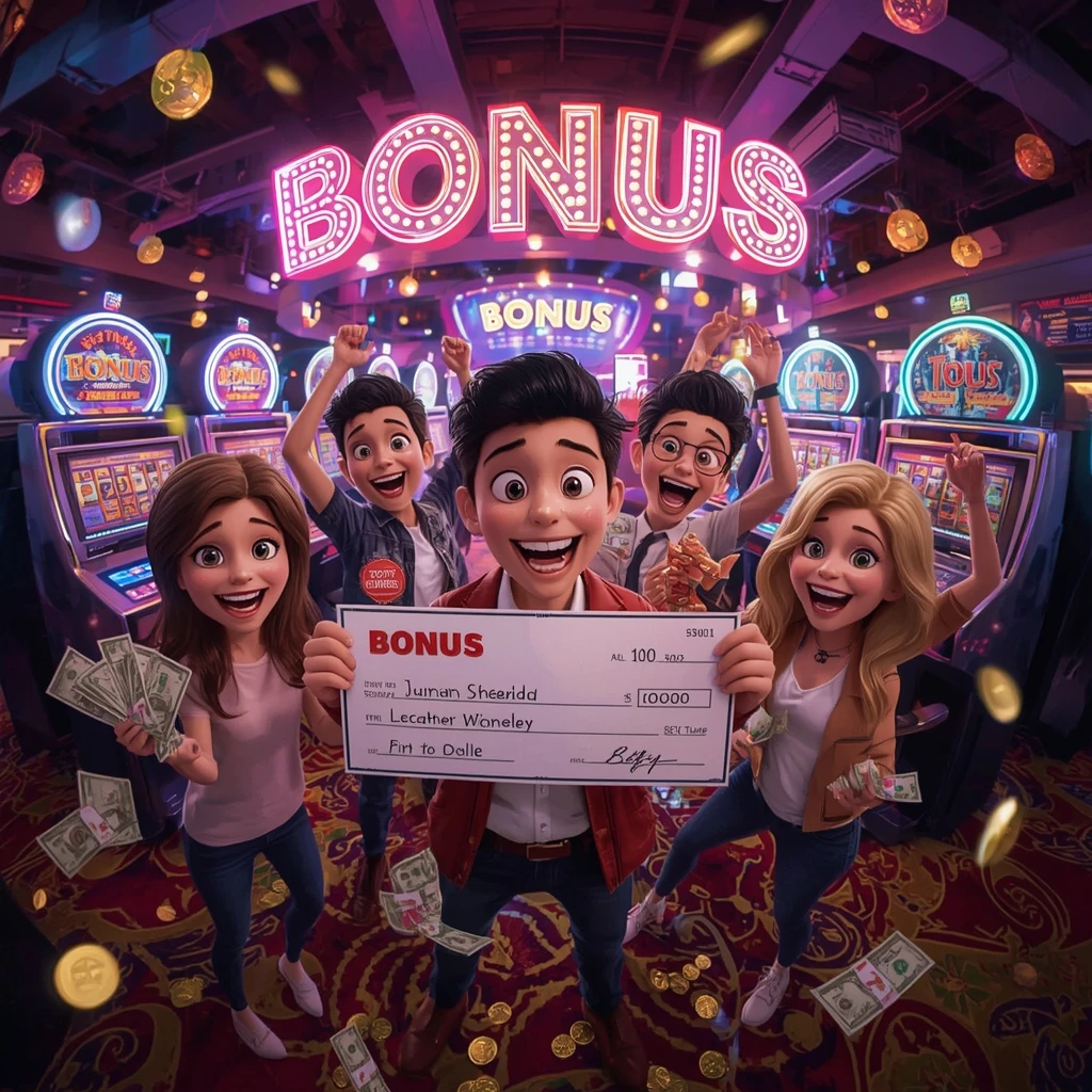 bonus nelle mani dell'uomo al casinò SLOTSPALACE CASINO
