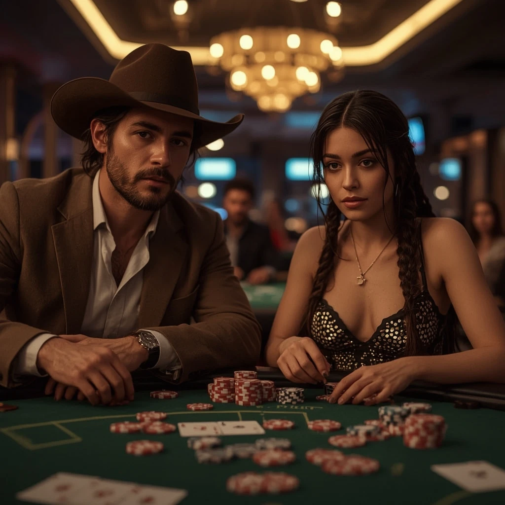 foto di due giocatori di poker SLOTSPALACE CASINO